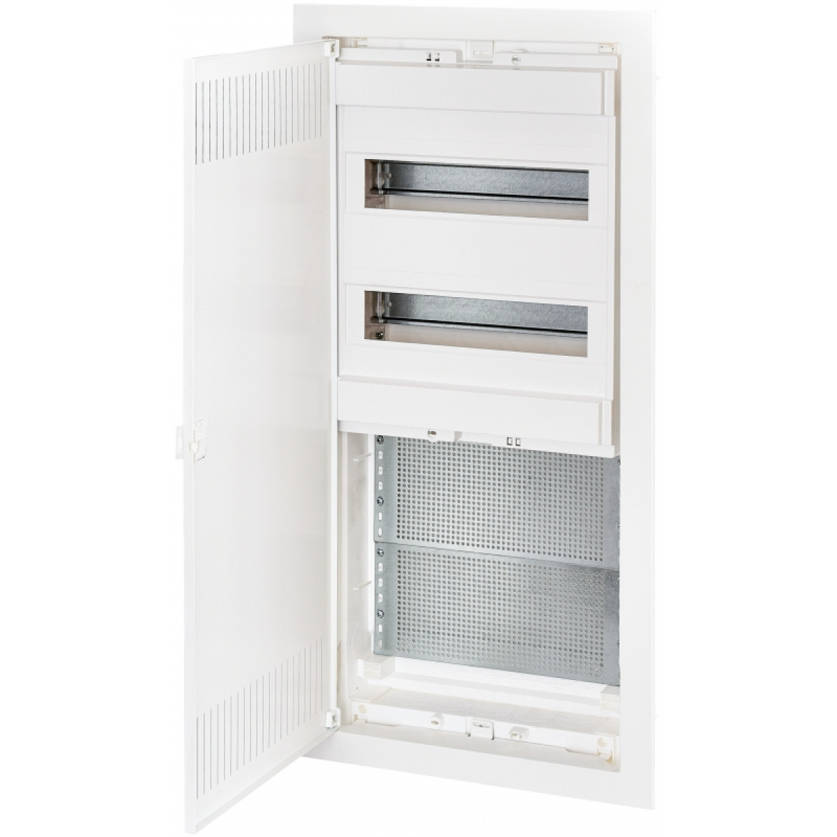 Щит металлопластиковый. ECG 56 COMBO2/3-I (24+4мод, 2ряд., 2м.п., перфоронанные металлические двери.) ETI (1100222)