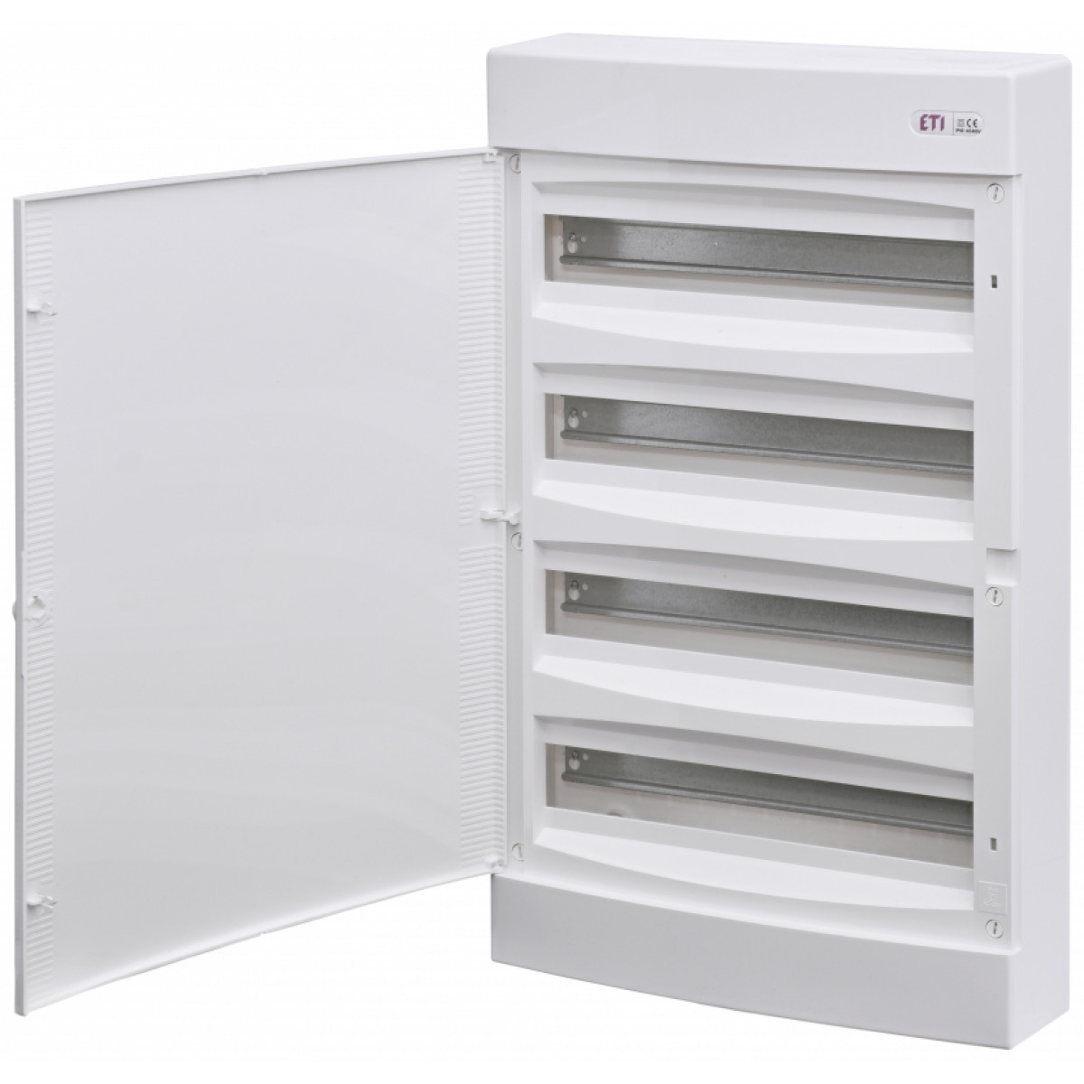 Щит наружный распределительный ECT 4x18 PO (72мод.белая дверца) ETI (1100271)