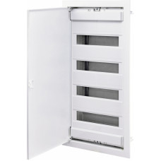 Щит металопластиковий ECG56 (48+8мод., метал.білі дверцята)