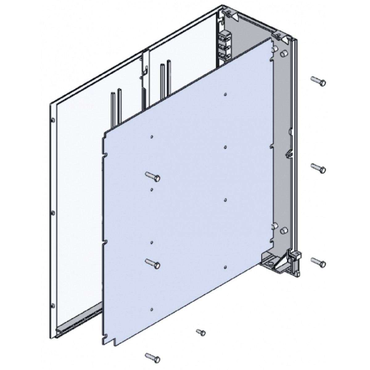 Монтажная панель металлическая KVR-MMP 40-80 (355х735) ETI (1602225)