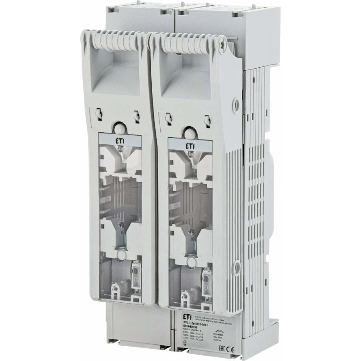 Роз'єднувач KVL 1 2P 250A (Клеми M10-M10) ETI (1690896)