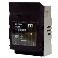 Разъединитель HVL-P EK 00 3P 160A (Клеммы M8-M8, с прил. клеммой)