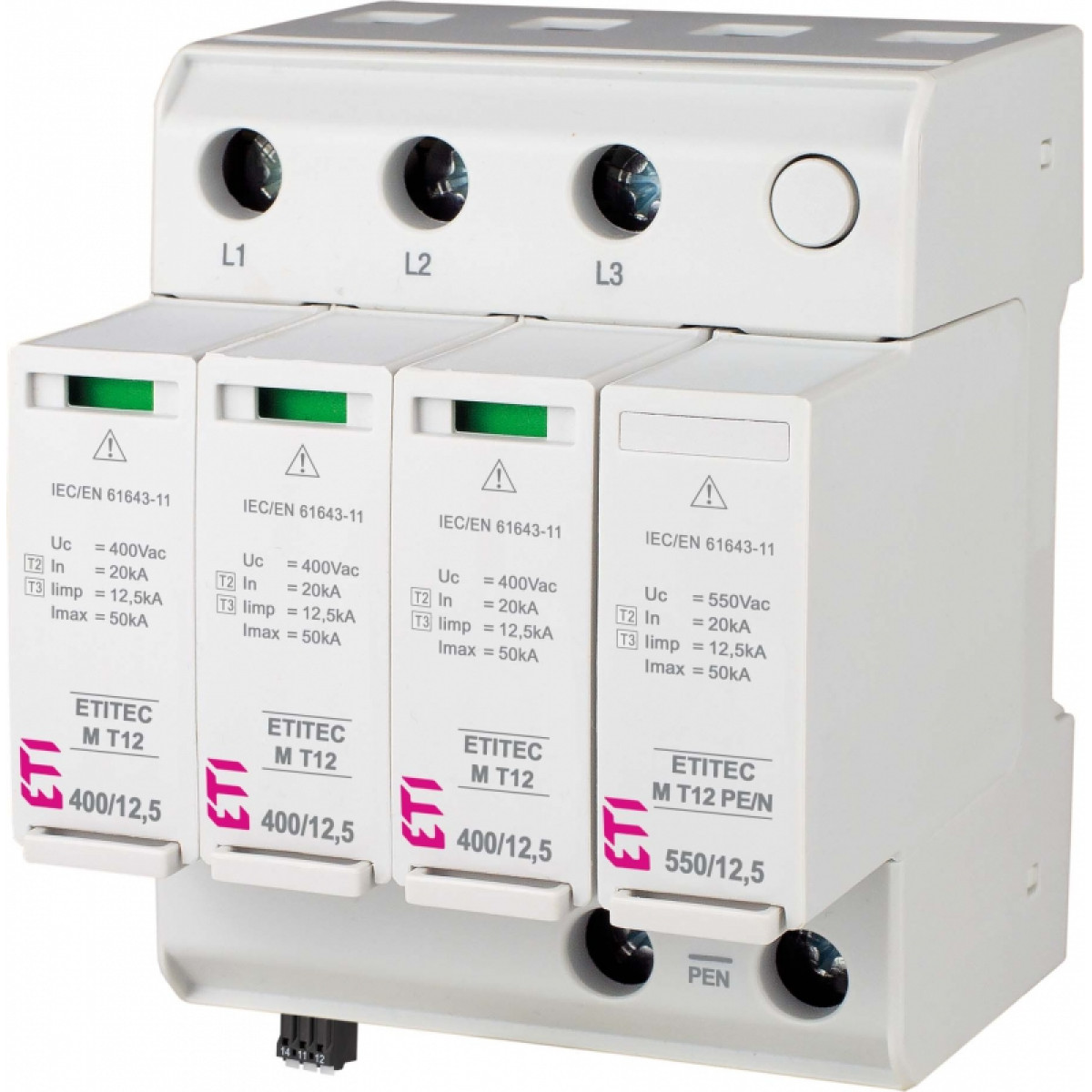 Ограничитель перенапряжения ETITEC M T12 950/12,5 4Y RC ETI (2440811)
