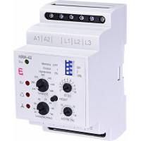 Реле контроля напряжения HRN-43 400V AC (3F, 2x16A AC1) без нейтрали.