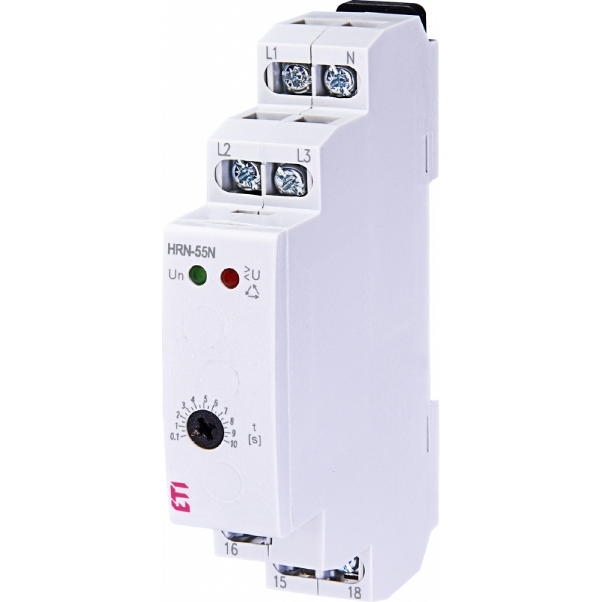 Реле контроля последов. и обрыва фаз HRN-55N 3x400/230AC (3F, 1x8A AC1) с нейтралью ETI (2471432)