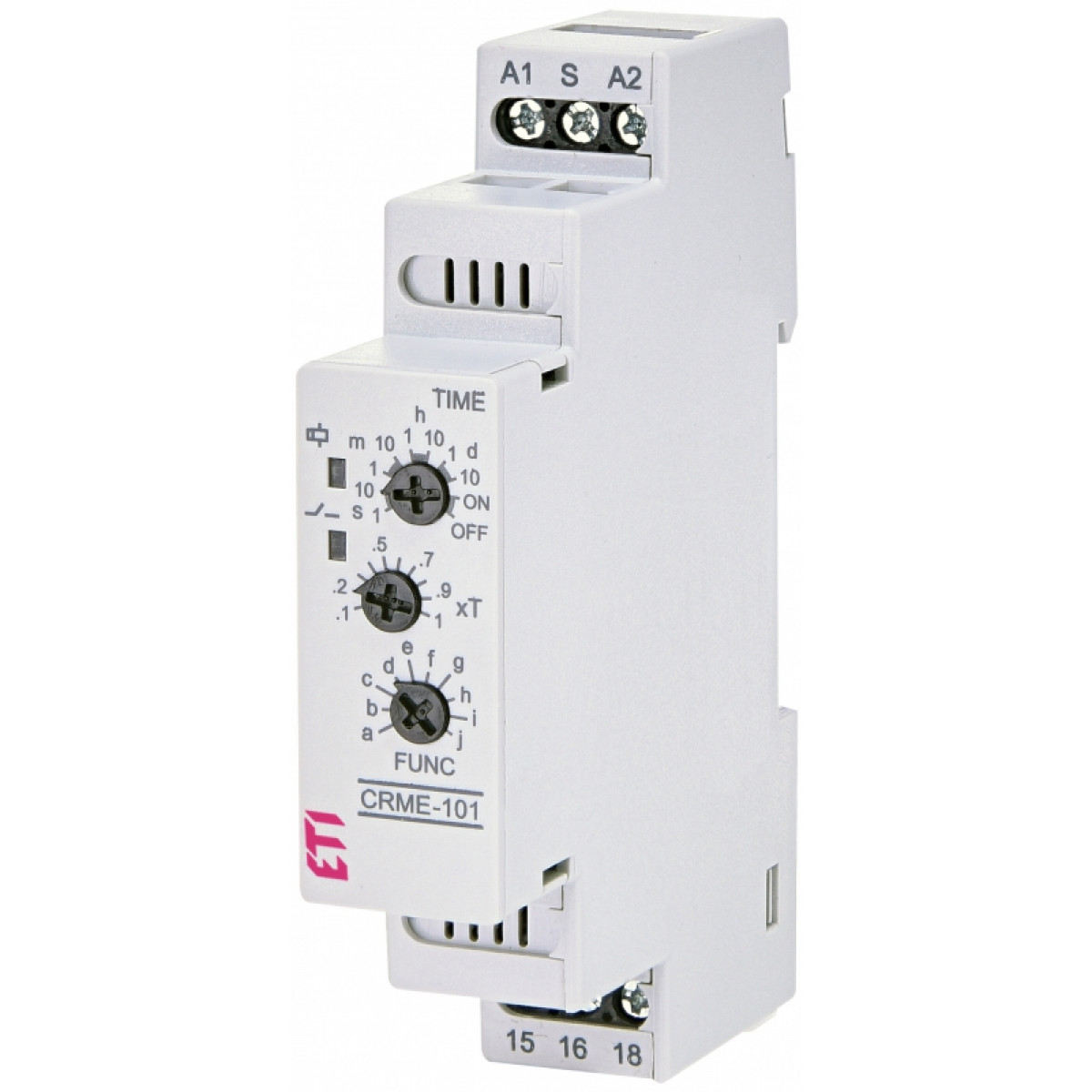 Многофункциональное реле времени CRME-101 (12-240V AC/DC, 1x16A AC1) ETI (2471557)