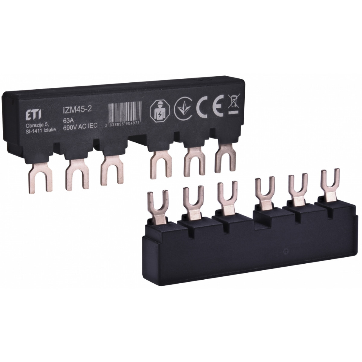 Соединительная шина изолированная IZM45-2 (2хМРЭ (до 40А) или 2хMS) ETI (2921298)