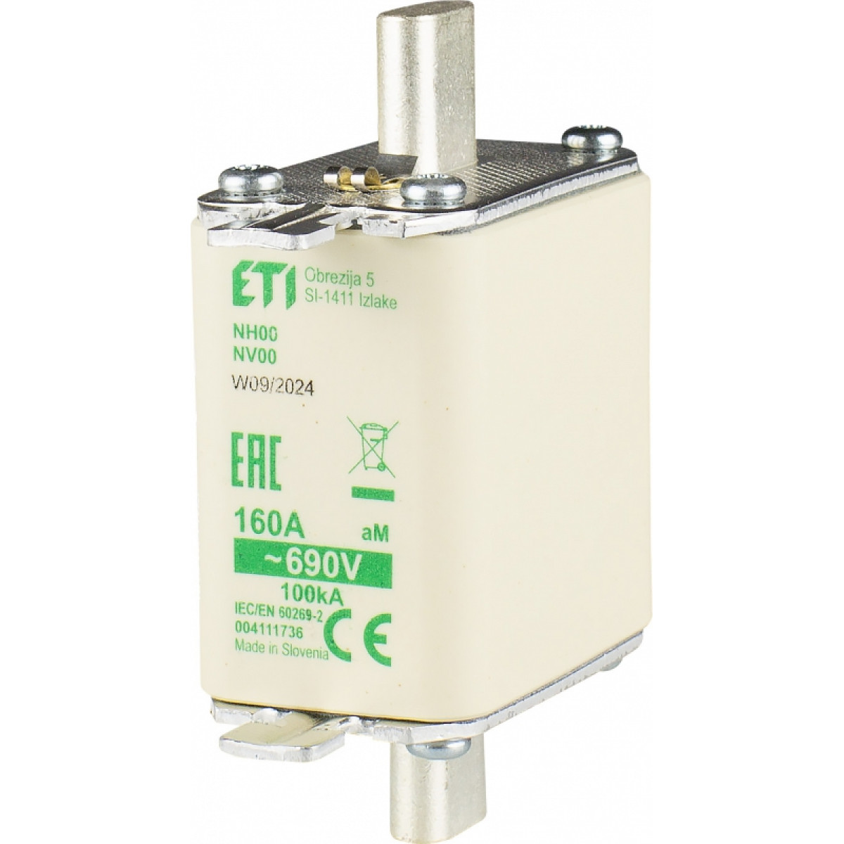 Предохранитель NH-00/aM 160A 690V KOMBI ETI (4111736)