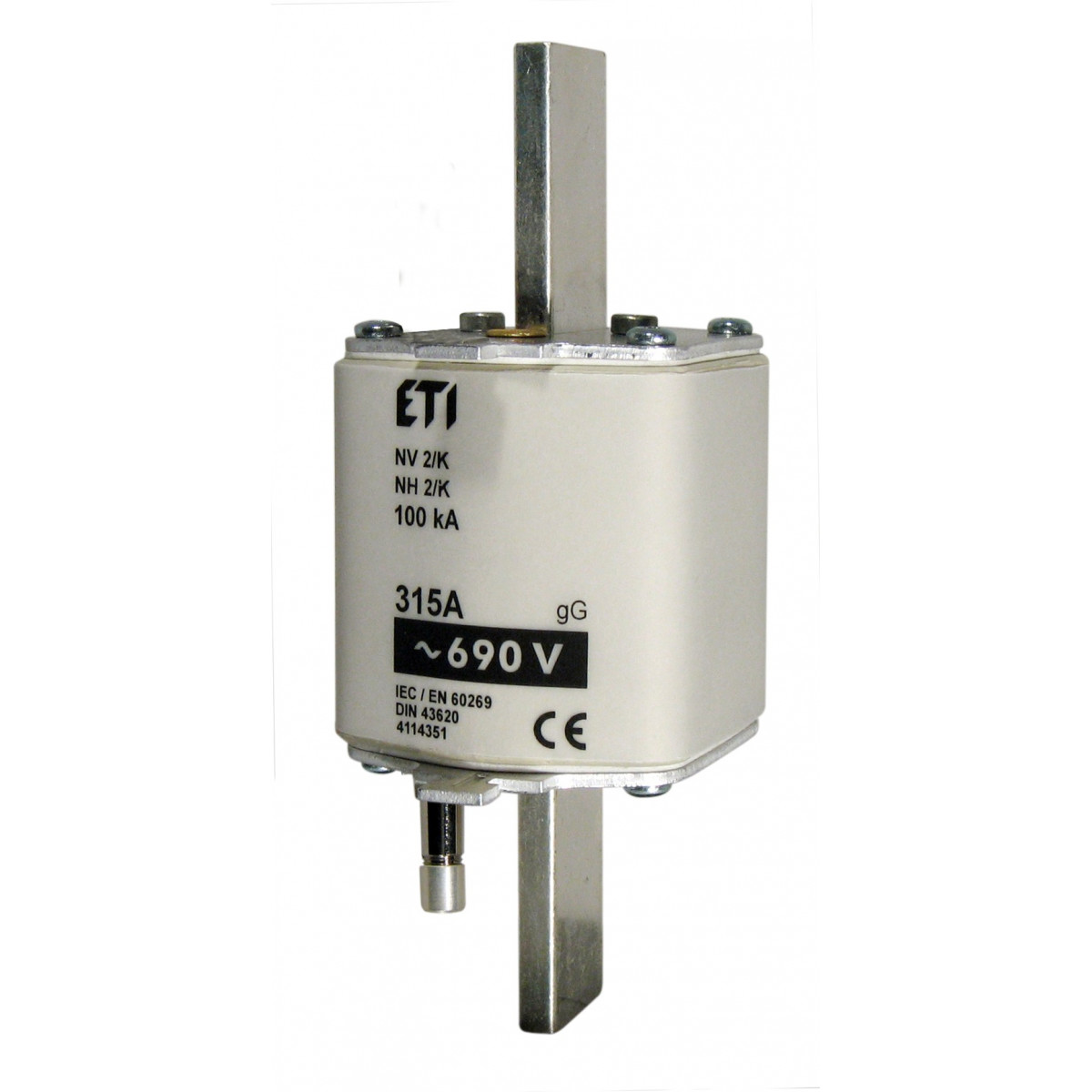 Запобіжник з ударником NH-2 K/gG 200A 690V ETI (4114346)