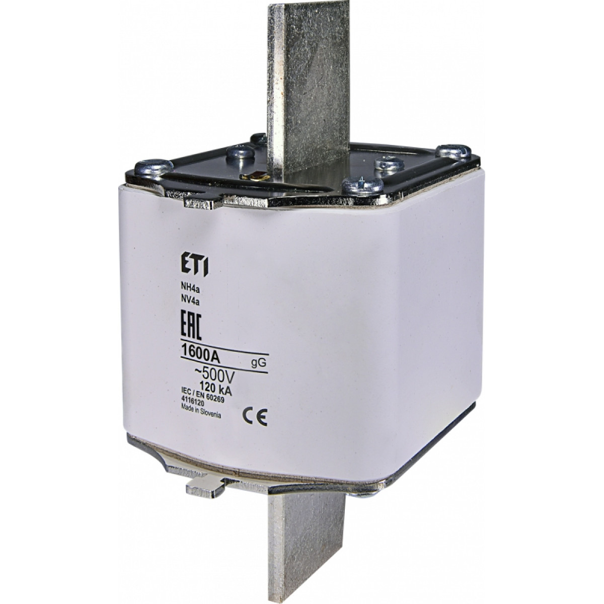 Предохранитель NH-4a/gG 1600A 500V (для держателей HVL) ETI (4116120)