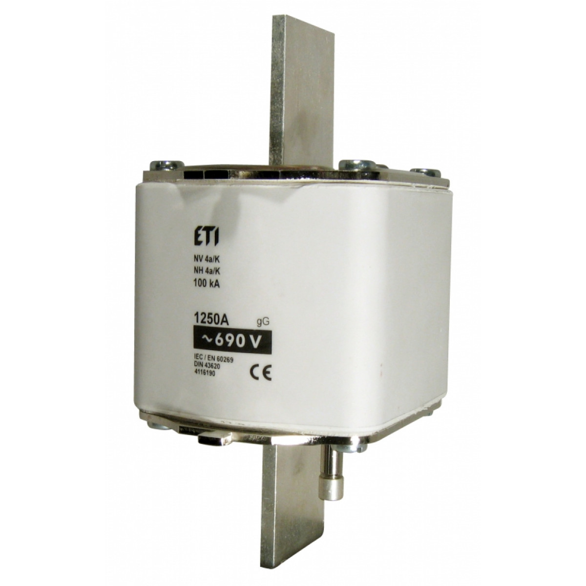 Предохранитель с ударником NH-4a K/gG 630A 690V (для держателей HVL) ETI (4116187)