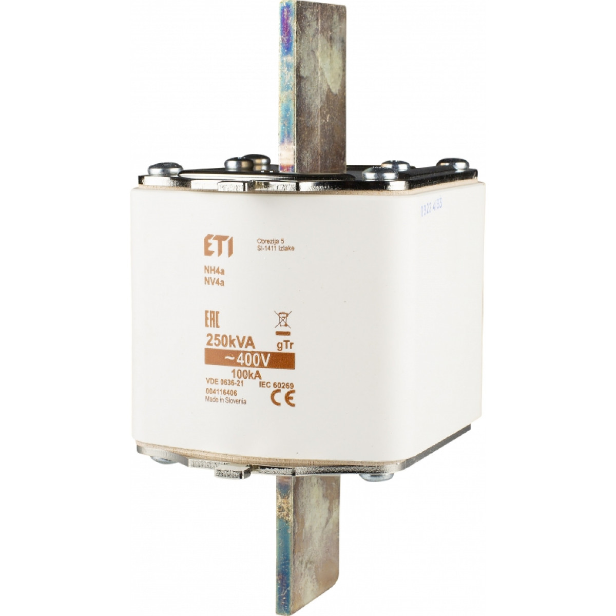 Запобіжник NV-NH 4a/gTr 361A (250kVA) 400V ETI (4116406)