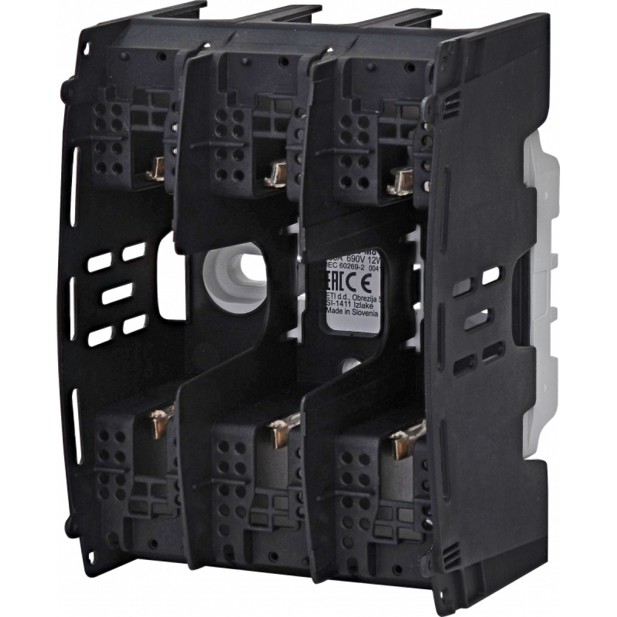 Тримач запобіжника ізольований PTI 00 3p 160A (M8-M8) ETI (4131211)