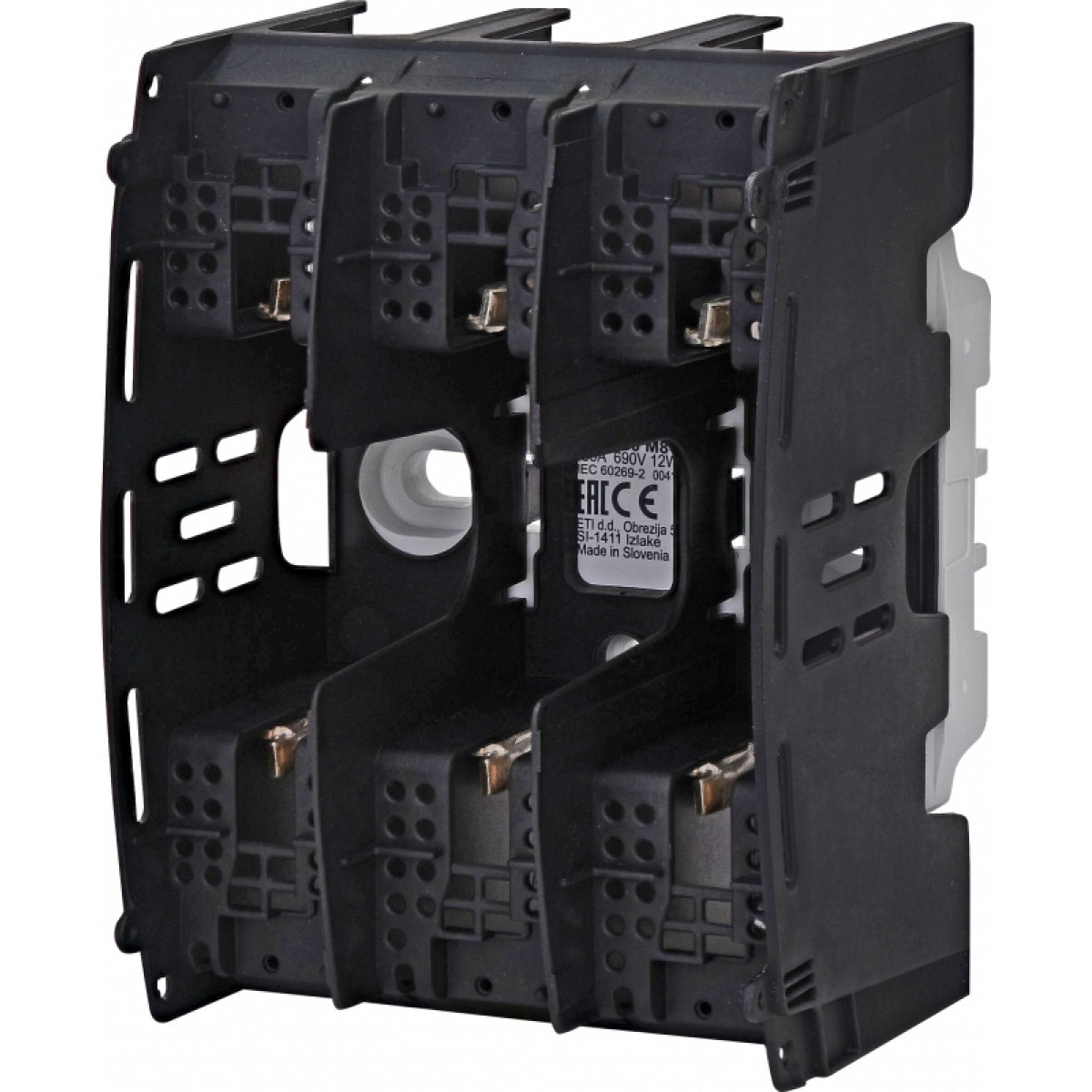 Тримач запобіжника ізольований PTI 00 3p 160A (M8-2M6) ETI (4131213)