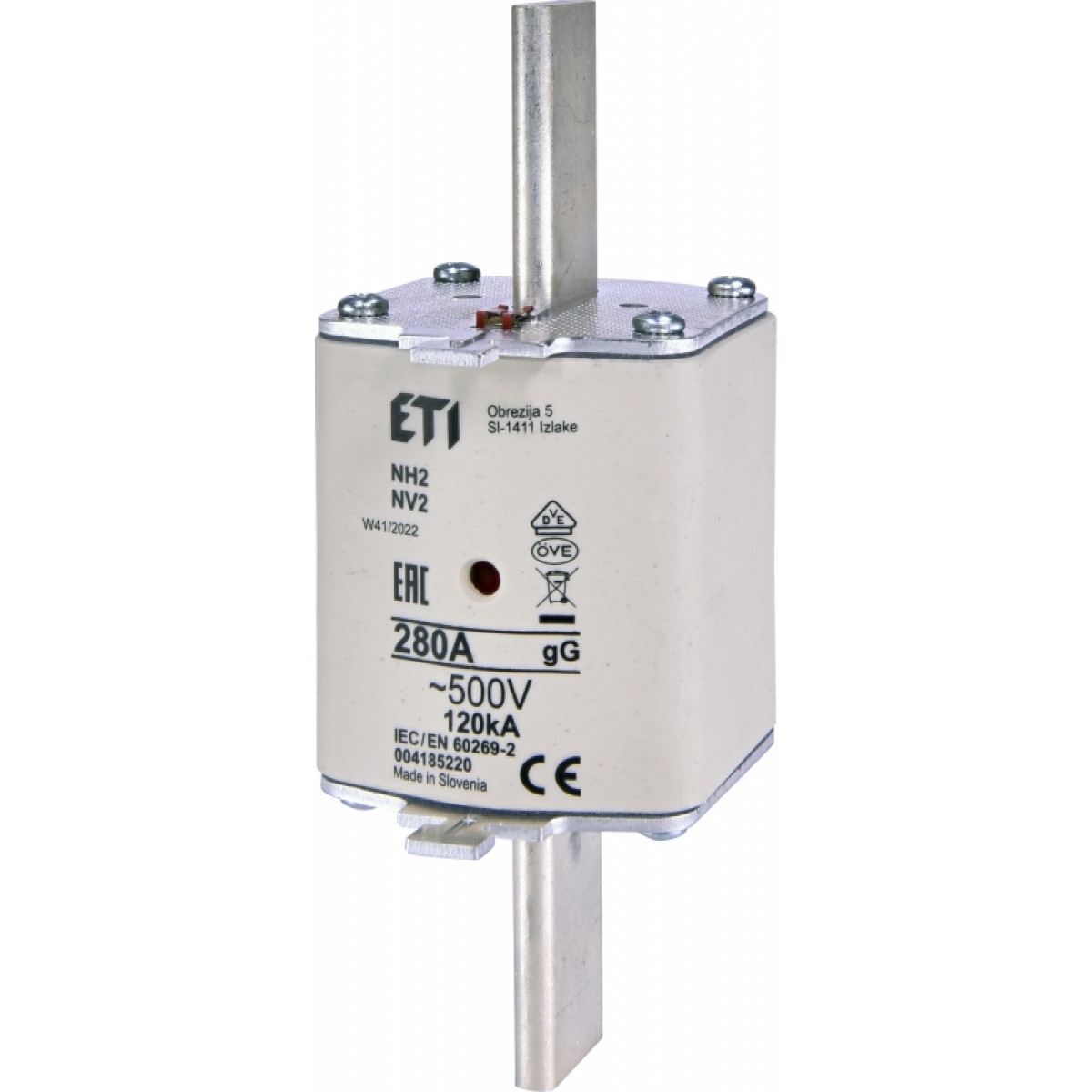 Предохранитель NH-2/gG 280A 500V KOMBI ETI (4185220)