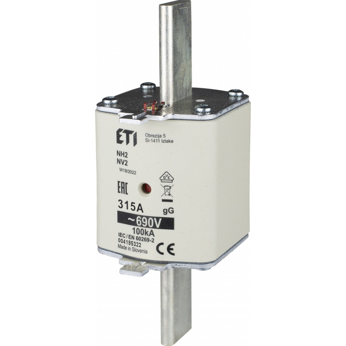 Запобіжник NH-2/gG 315A 690V KOMBI ETI (4185322)