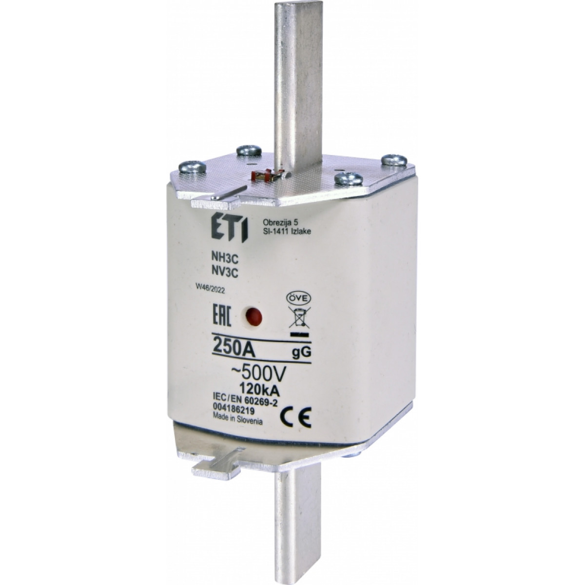 Предохранитель NH-3С/gG 250A 500V KOMBI ETI (4186219)