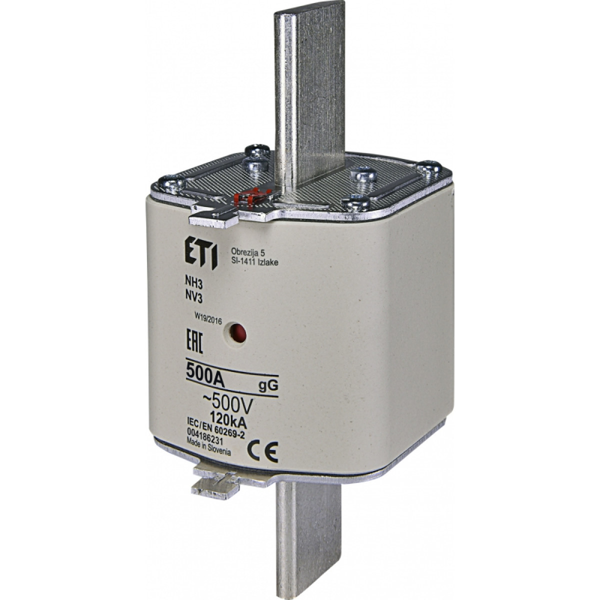 Предохранитель NH-3/gG 500A 500V KOMBI ETI (4186231)