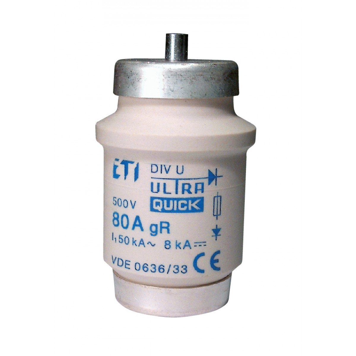 Предохранитель DIVUQ100A/500V gR (50 kA) ETI (4324002)