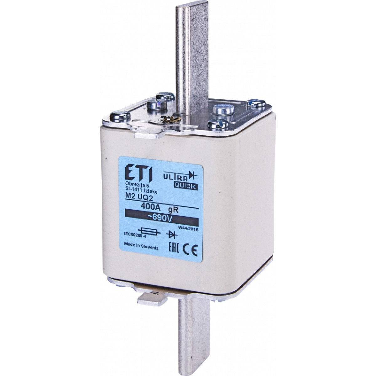 Запобіжник M2UQU-N/315A/690V aR (50kA) ETI (4334220)