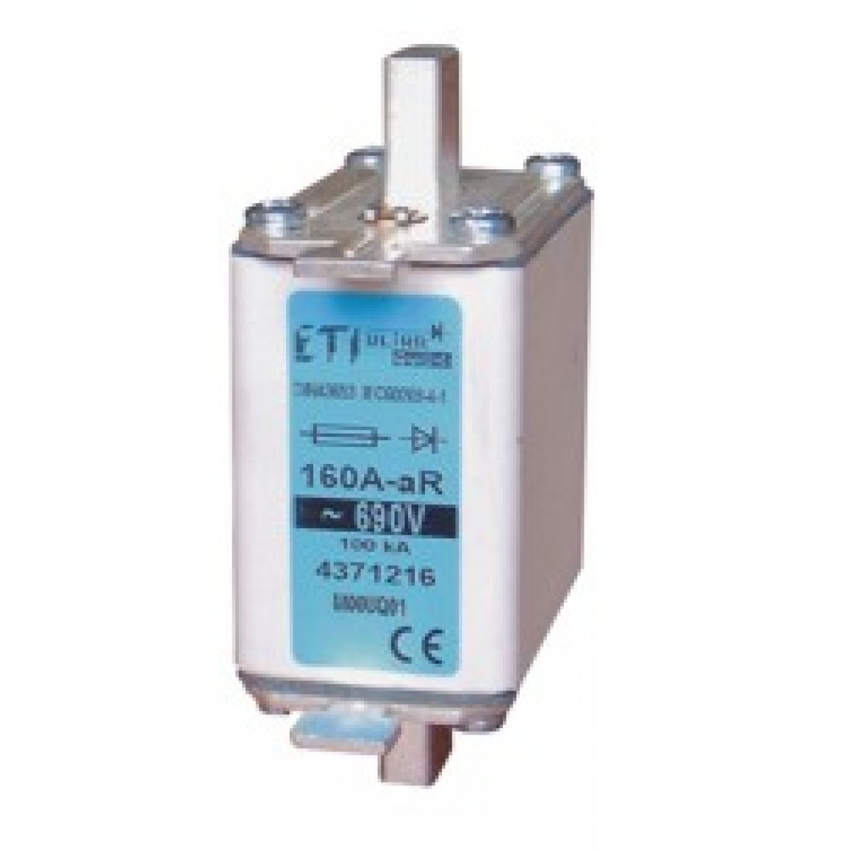 Предохранитель M00UQ01/25A/690V aR (200 kA) ETI (4371207)