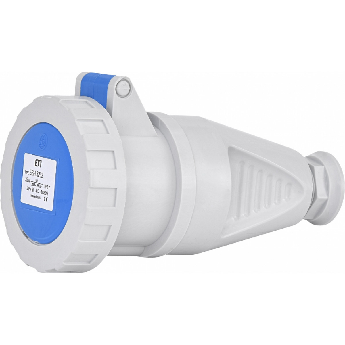 Розетка кабельная (силовой разъем) ESH-3232 IP67 (32A, 230V, 2P+PE) ETI (4482009)