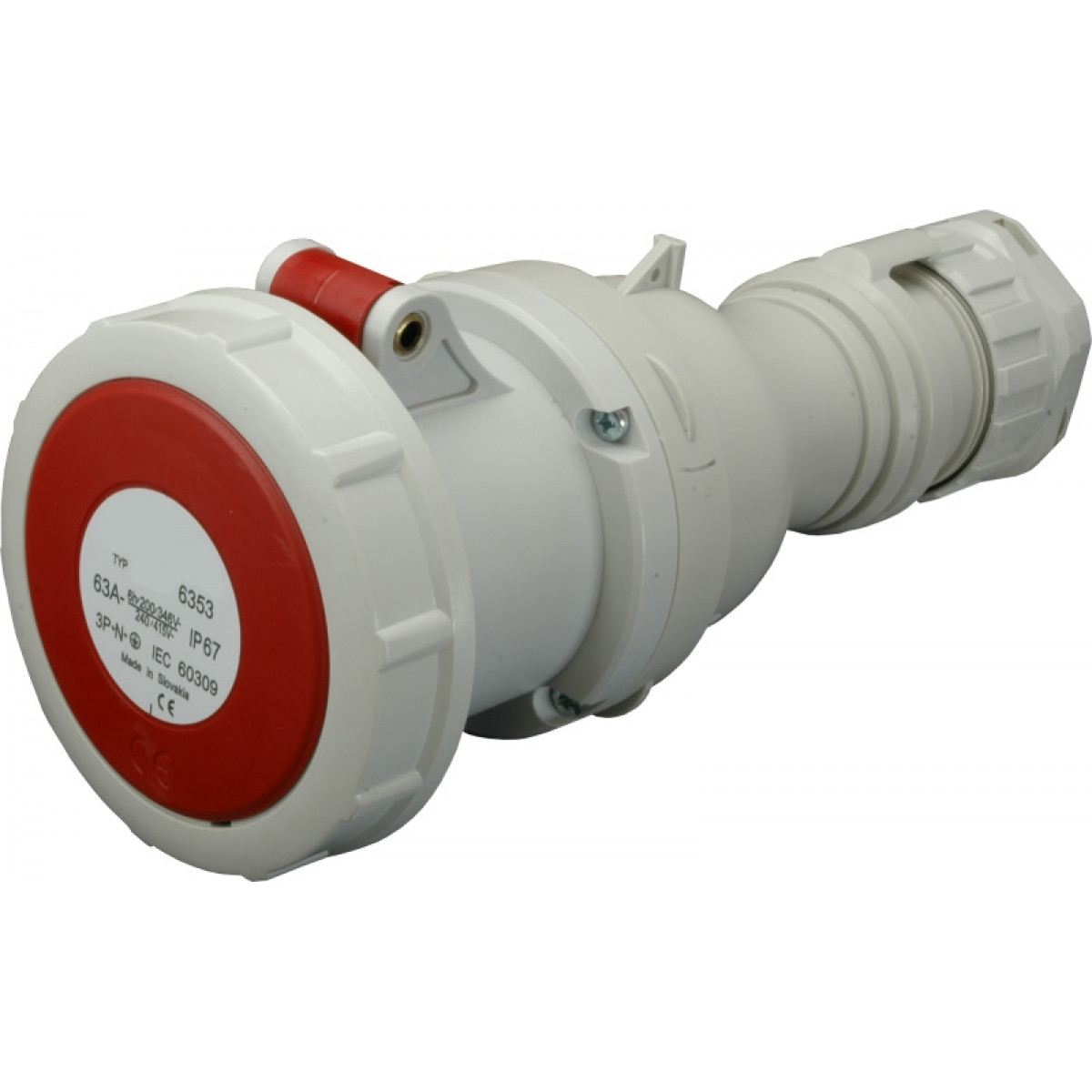 Розетка кабельная (силовой разъем) ESH-6353 IP67 (63A, 400V, 3P+N+PE) ETI (4482013)