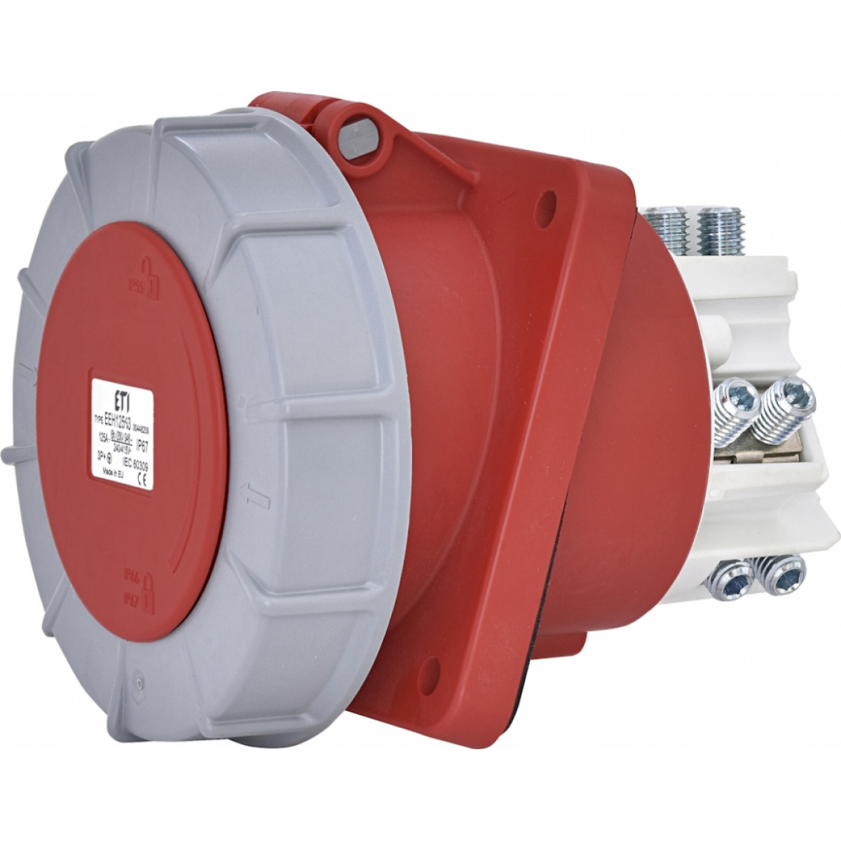 Розетка встроенная (силовой разъем) EEH-12543 IP67 (125A, 400V, 3P+PE) ETI (4482090)