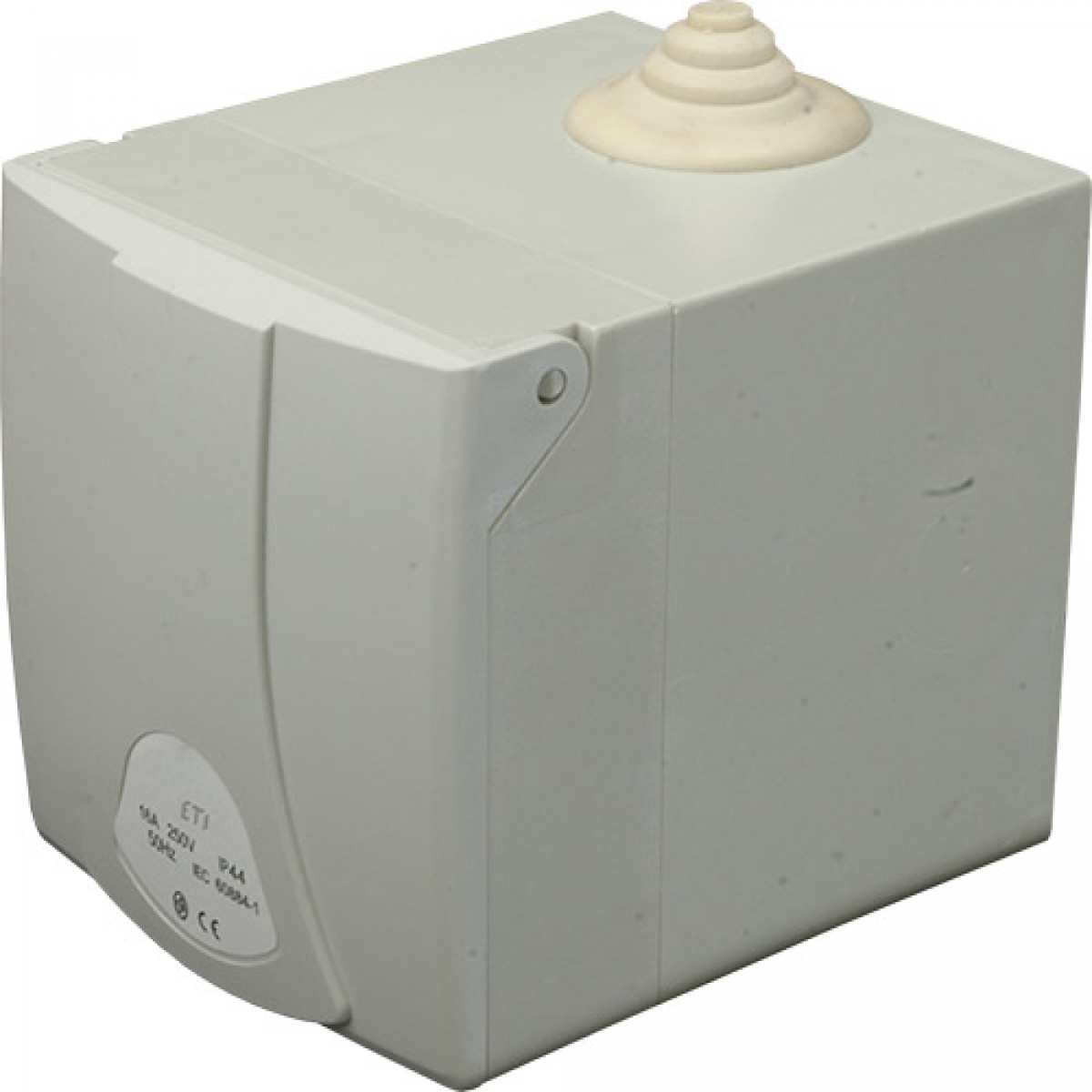 Розетка в коробке наружной установки (силовой разъем) EZBN-1643 IP44 (16A, 400V, 3P+PE) ETI (4482104)