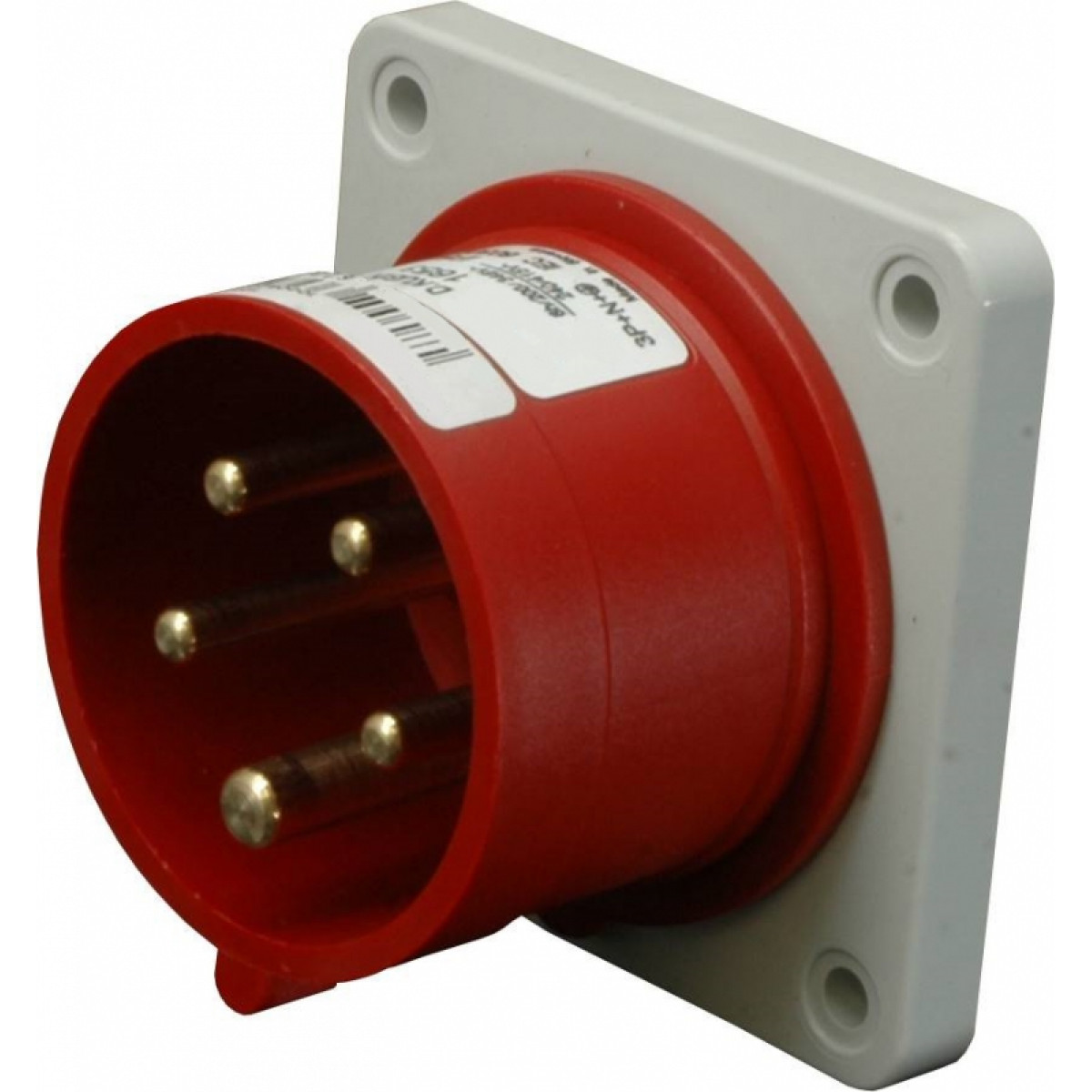 Вилка встроенная с реверсом фаз (силовой разъем) ERRO-1653 IP44 (16A, 400V, 3P+N+PE) ETI (4482114)