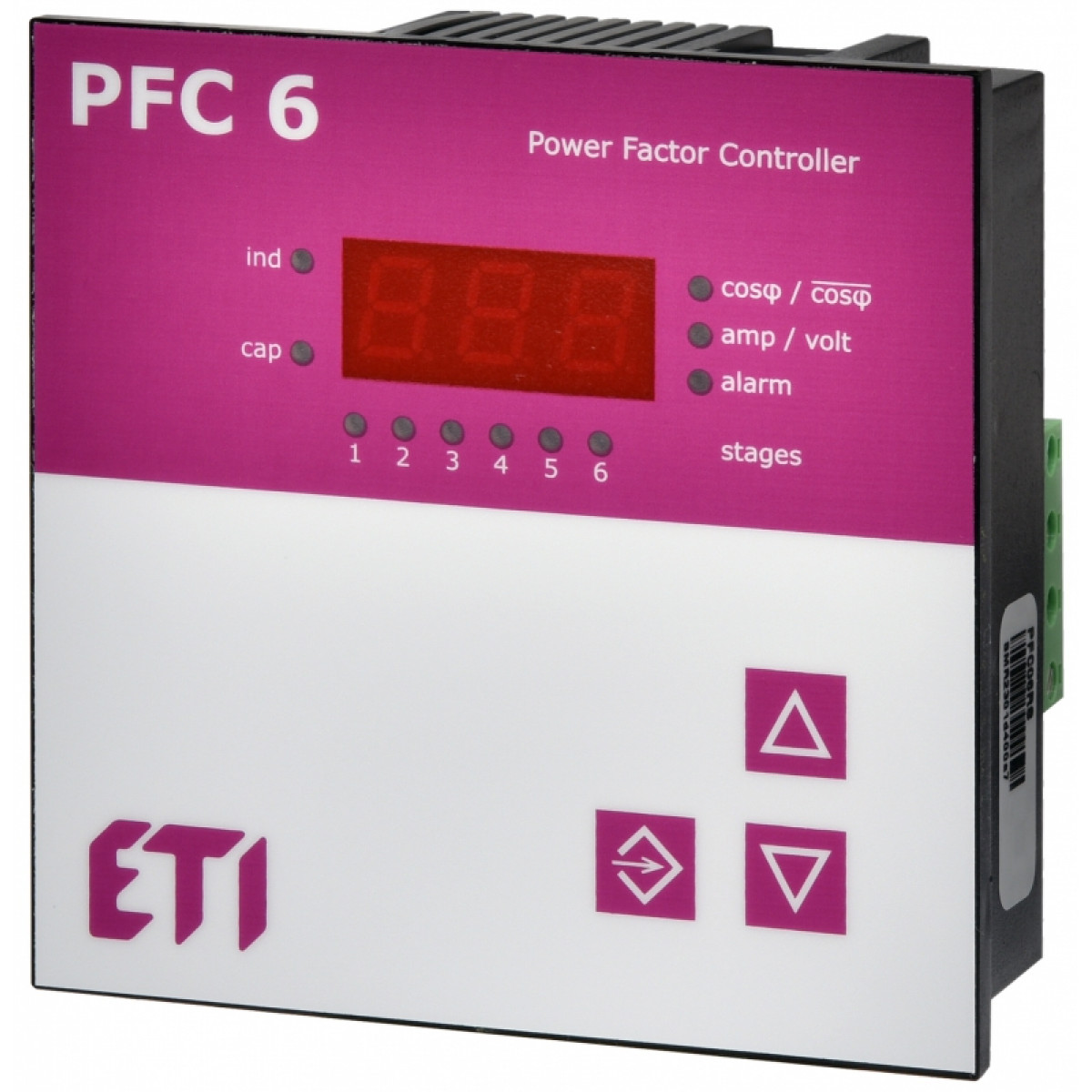 Регулятор реактивной мощности PFC 6 RS (6 ступеней, 97х97) ETI (4656905)