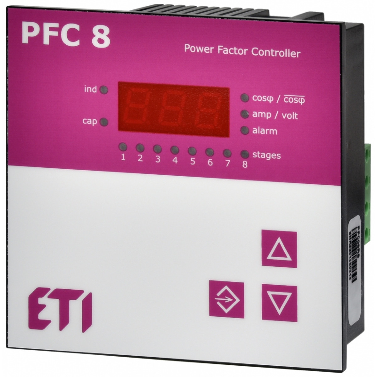 Регулятор реактивной мощности PFC 8 RS (8 ступеней, 97х97) ETI (4656906)
