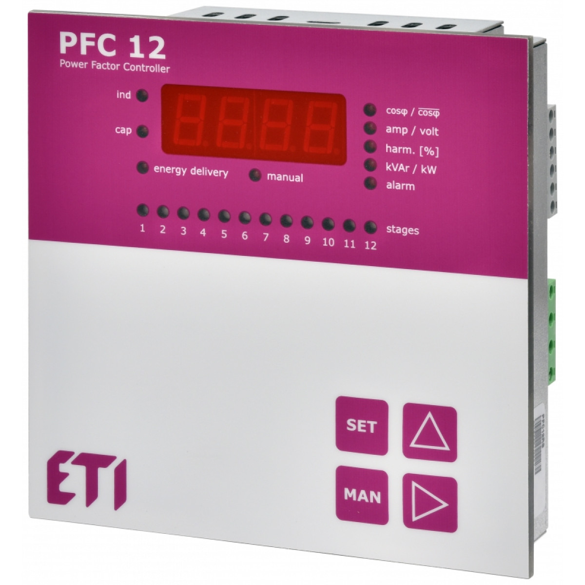 Регулятор реактивной мощности PFC 12 RS (12 ступеней, 144х144) ETI (4656907)