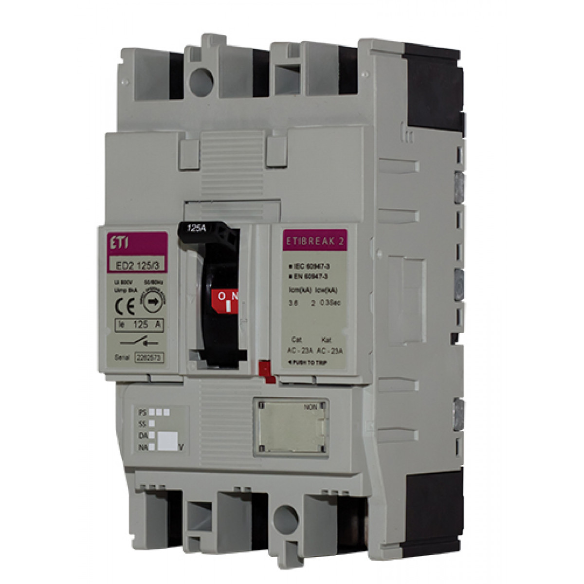 Выключатель нагрузки ED2S 250/3 250A (6kA) 3P ETI (4671283)