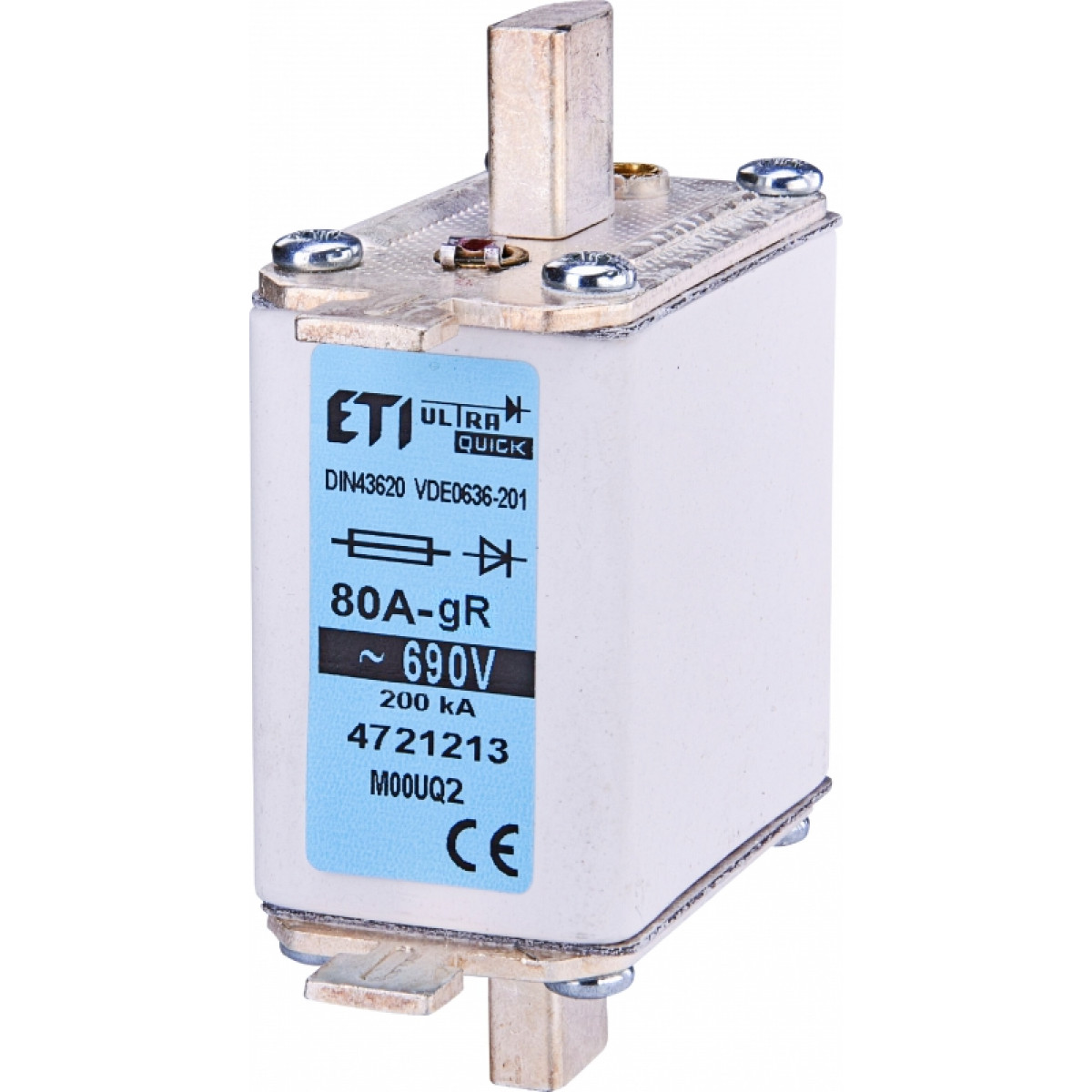 Предохранитель M000UQ2/25A/690V gR ETI (4721207)