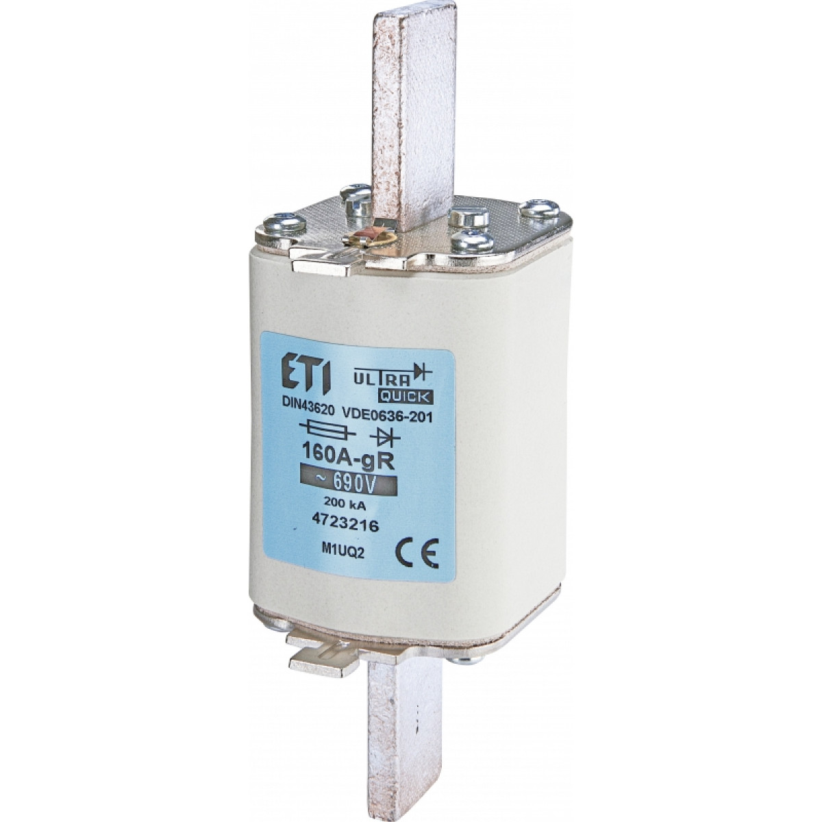 Предохранитель M1UQ2/40A/690V gR (200 kA) ETI (4723210)