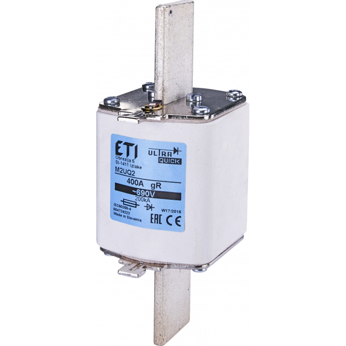 Запобіжник M2UQ2/224A/690V gR (200 kA) ETI (4724218)