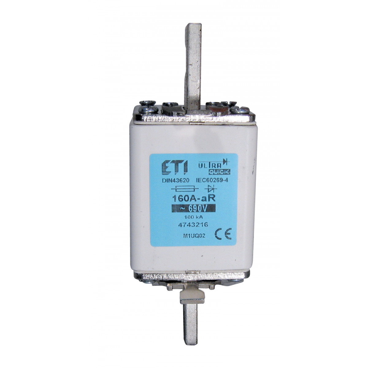 Запобіжник M2UQ02/400A/690V aR (200 kA) ETI (4744223)