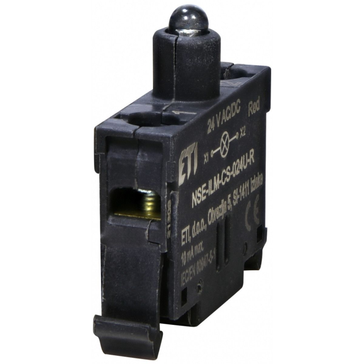 Модуль LED NSE-ILM-CS-024U-R (24V AC/DC, червоний, корпусний) ETI (4774159)