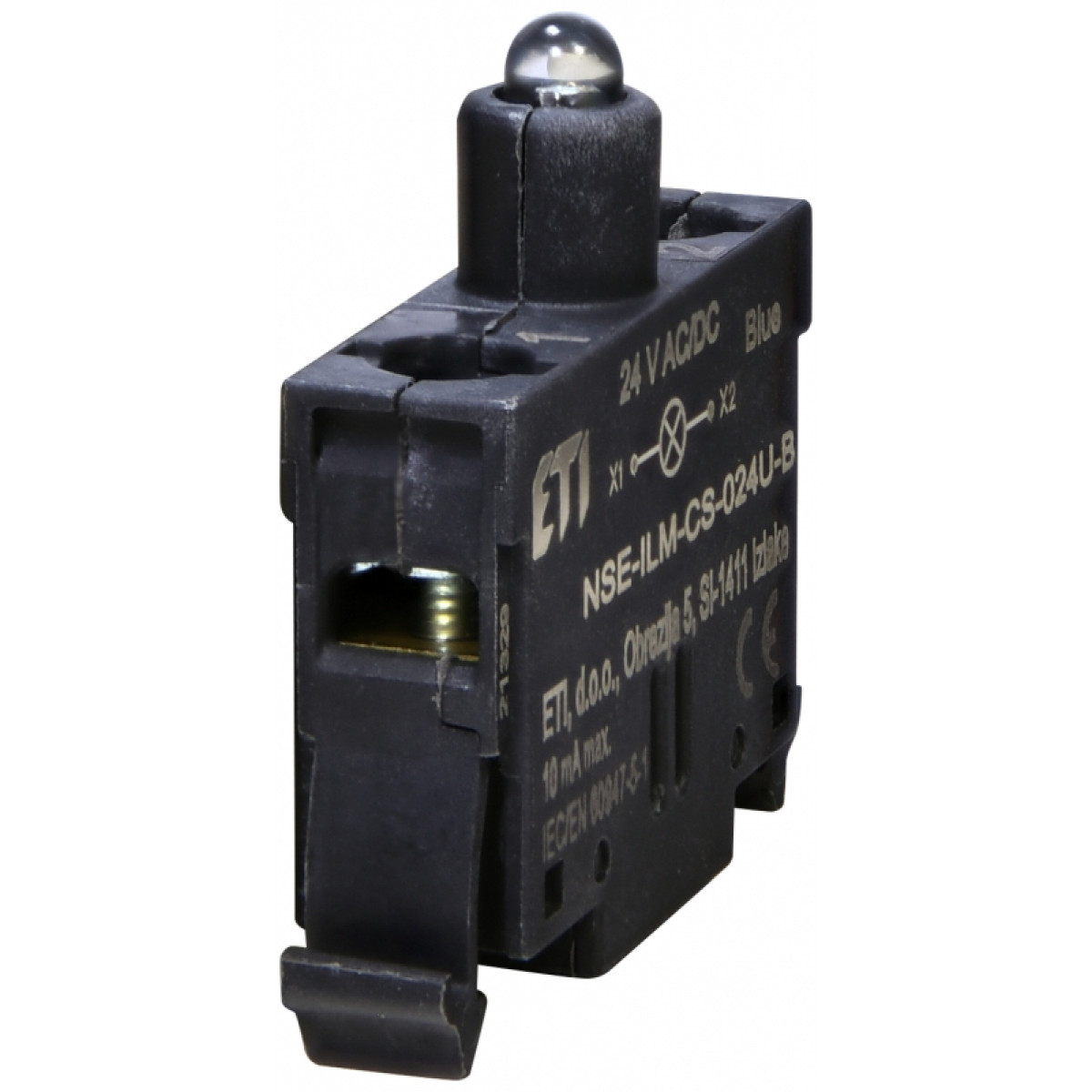 Модуль LED NSE-ILM-CS-024U-B (24V AC/DC, синій, корпусний) ETI (4774162)