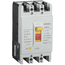 Вимк. авт. ВА66-31 3Р 50А 18кА GENERICA