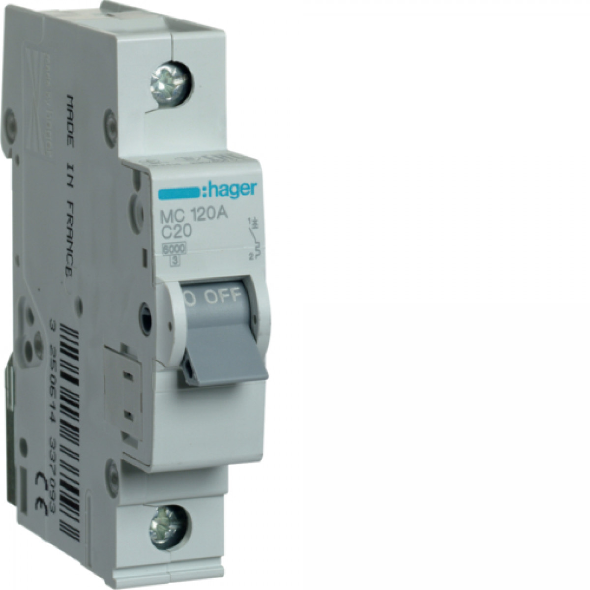 Автоматический выключатель 1P 6kA C-20A 1M