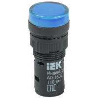 Лампа AD16DS LED-матриця d16мм синій 36В AC/DC ІЕК