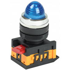 Лампа AL-22 сигнальна d22мм синій неон/240В циліндр ІЕК