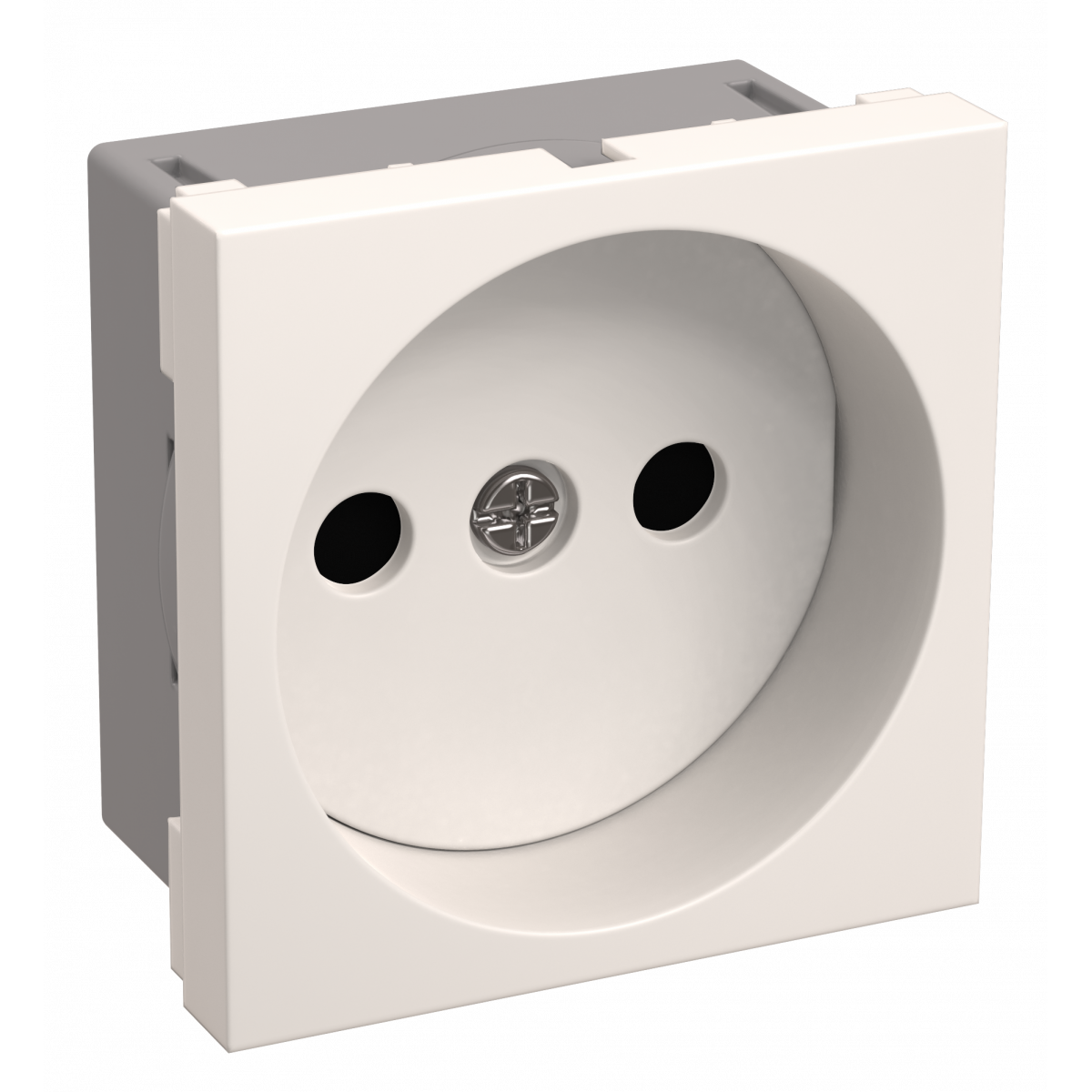 РКС-20-20-П-К Розетка без з/к 2к (на 2 модулі) ПРАЙМЕР біла IEK