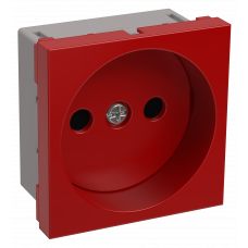 РКС-20-22-П-К Розетка без з/к 2к (на 2 модулі) ПРАЙМЕР червона IEK