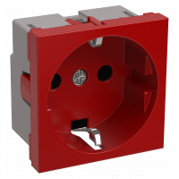 РКС-20-32-П-К Розетка із з/к 2к (на 2 модулі) ПРАЙМЕР червона IEK