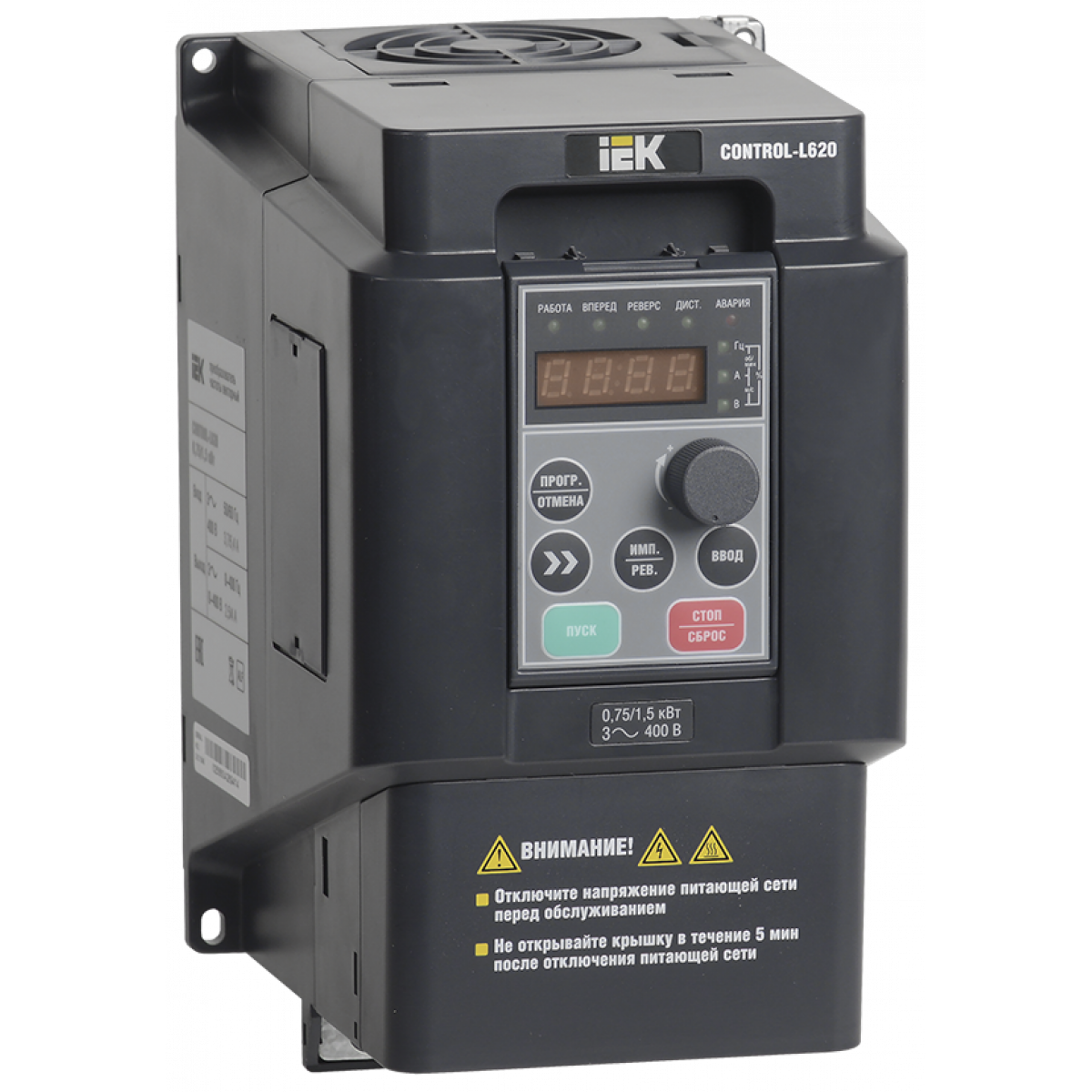 Перетворювач частоти CONTROL-L620 380В, 3Ф 0,75-1,5 kW (CNT-L620D33V0075-015TE) ІЕК