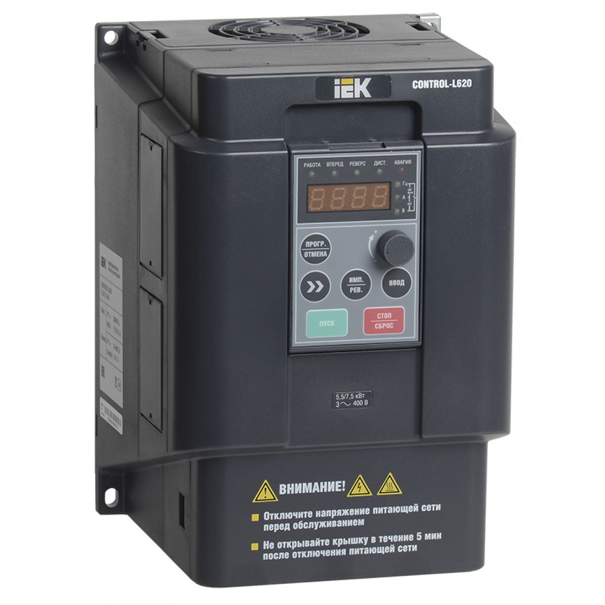 Перетворювач частоти CONTROL-L620 380В, 3Ф 7,5-11 kW (CNT-L620D33V075-11TE) ІЕК