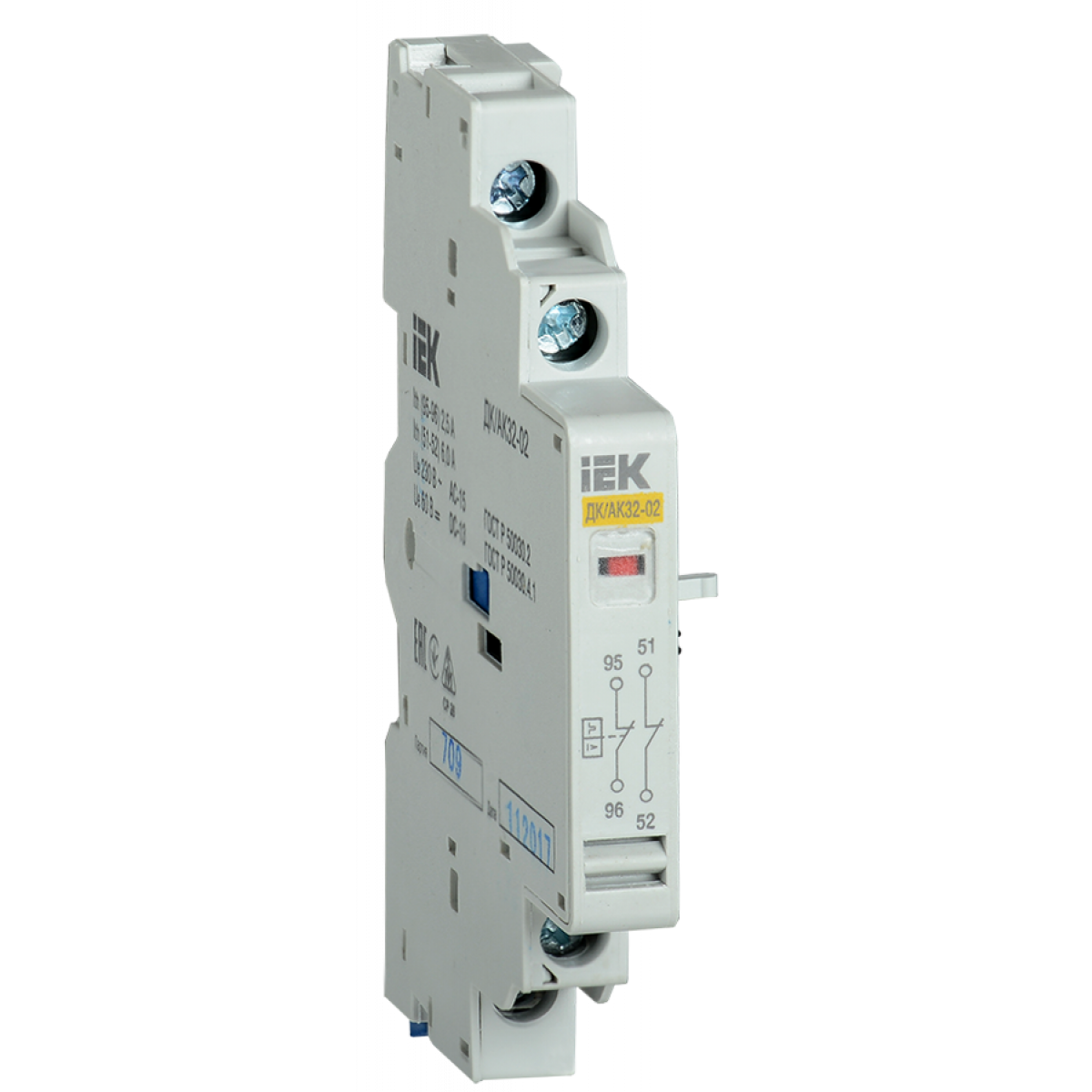 Аварійно-додатковий контакт ДК/АК32-02 2р (НЗ) IEK